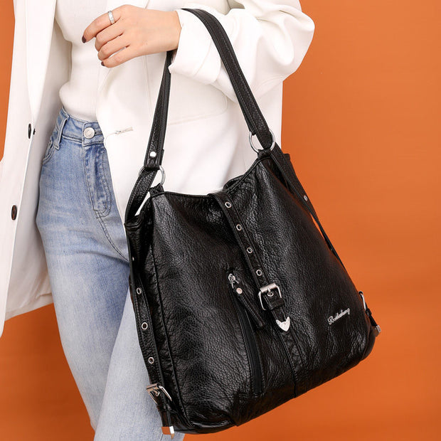 Large Capacity Shoulder Messenger Bag Multifunction Handbag Backpack